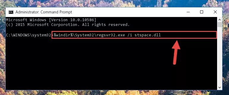 Cleaning the problematic registry of the Stspace.dll library from the Windows Registry Editor