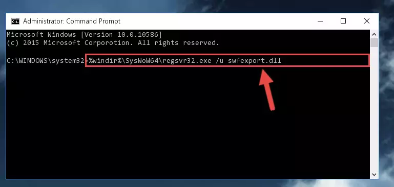 Creating a new registry for the Swfexport.dll file in the Windows Registry Editor