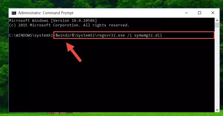 Reregistering the Symamg32.dll library in the system (for 64 Bit)