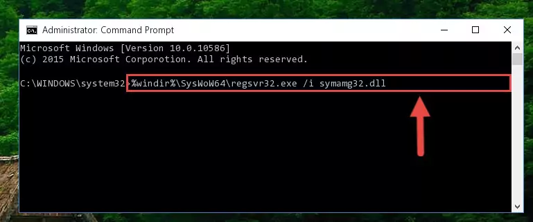 Deleting the Symamg32.dll library's problematic registry in the Windows Registry Editor