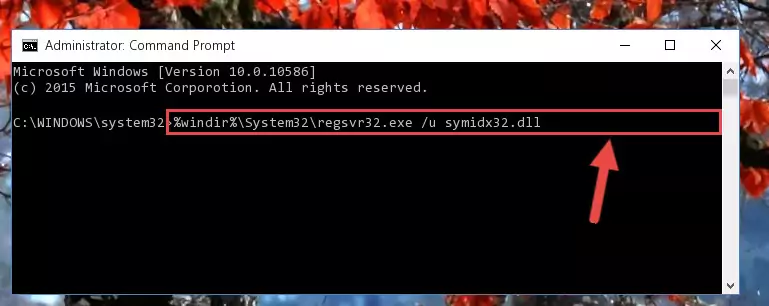 Extracting the Symidx32.dll file from the .zip file