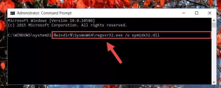 Creating a new registry for the Symidx32.dll file in the Windows Registry Editor