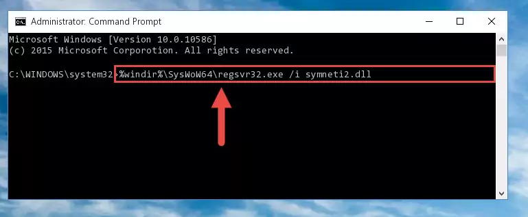 Uninstalling the Symneti2.dll library's broken registry from the Registry Editor (for 64 Bit)