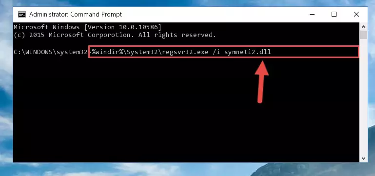 Uninstalling the Symneti2.dll library from the system registry
