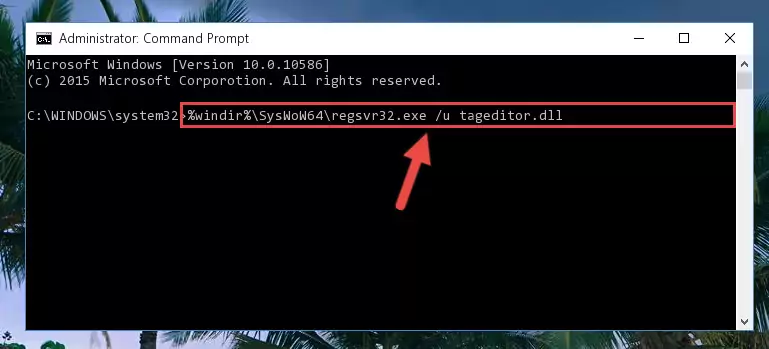 Creating a new registry for the Tageditor.dll file in the Windows Registry Editor