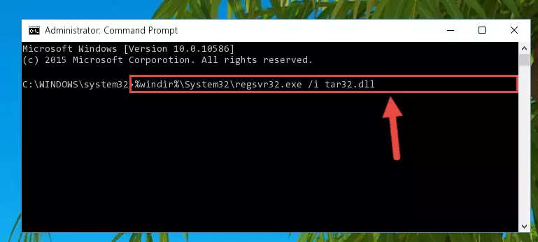 Uninstalling the Tar32.dll library from the system registry