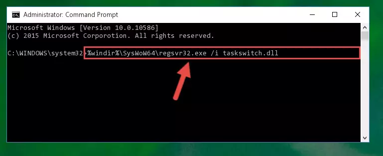 Uninstalling the broken registry of the Taskswitch.dll library from the Windows Registry Editor (for 64 Bit)