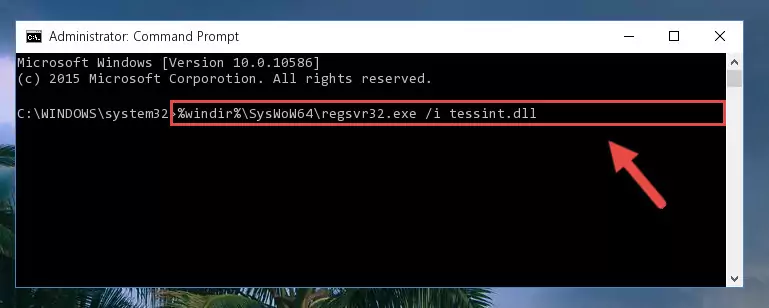 Uninstalling the broken registry of the Tessint.dll file from the Windows Registry Editor (for 64 Bit)