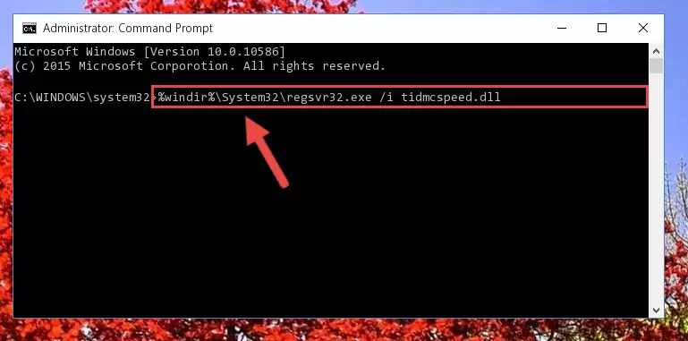 Deleting the Tidmcspeed.dll file's problematic registry in the Windows Registry Editor