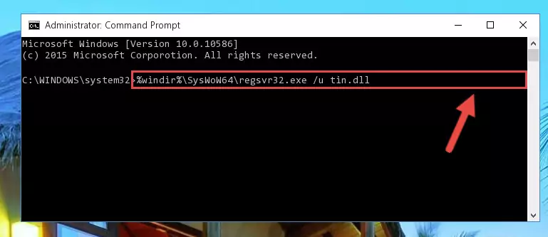 Creating a new registry for the Tin.dll file in the Windows Registry Editor