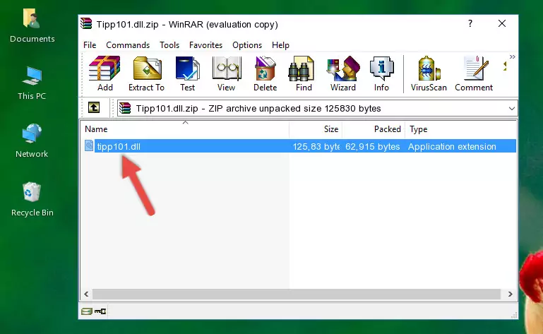 Copying the Tipp101.dll file into the software's file folder