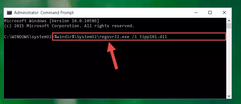 Uninstalling the Tipp101.dll file from the system registry