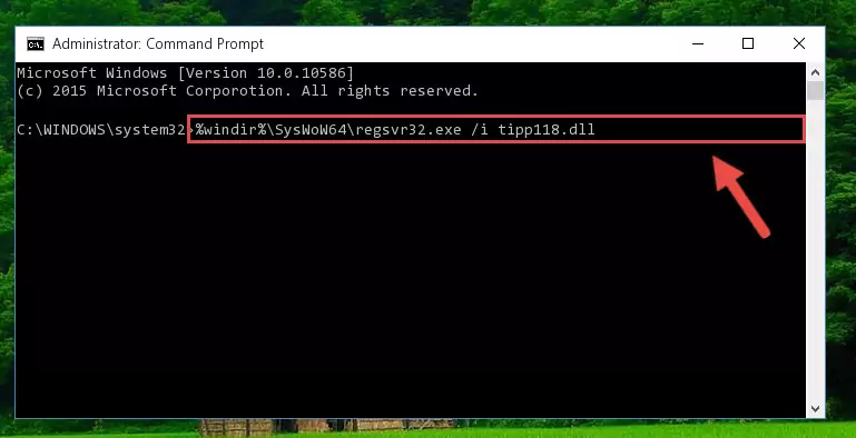 Cleaning the problematic registry of the Tipp118.dll file from the Windows Registry Editor