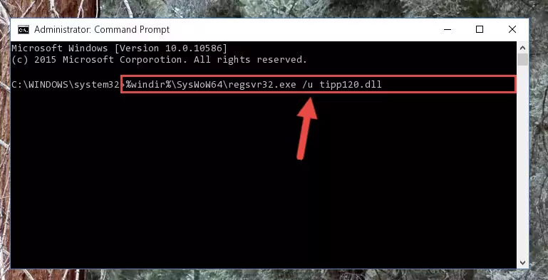 Reregistering the Tipp120.dll file in the system (for 64 Bit)
