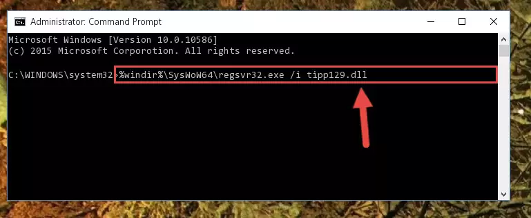 Uninstalling the broken registry of the Tipp129.dll file from the Windows Registry Editor (for 64 Bit)