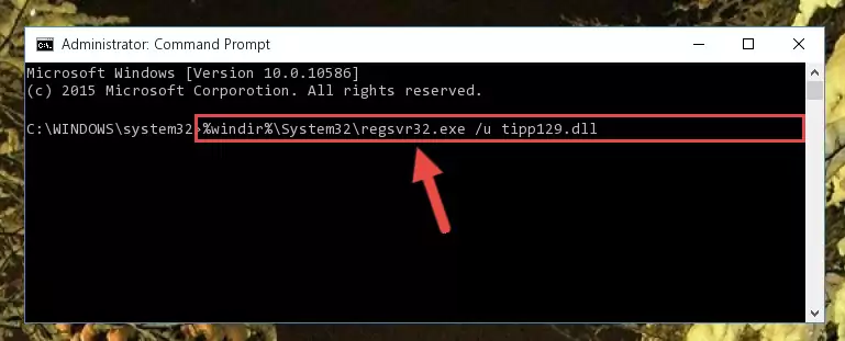 Creating a new registry for the Tipp129.dll file