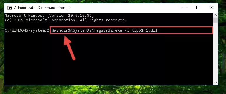 Uninstalling the Tipp141.dll library from the system registry