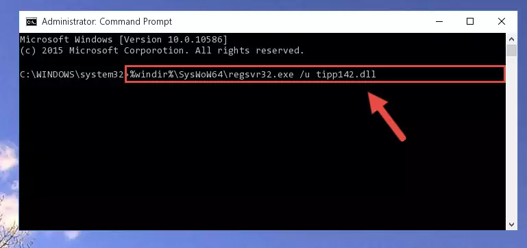 Reregistering the Tipp142.dll file in the system (for 64 Bit)