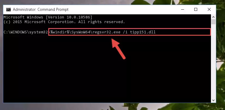 Uninstalling the broken registry of the Tipp151.dll file from the Windows Registry Editor (for 64 Bit)