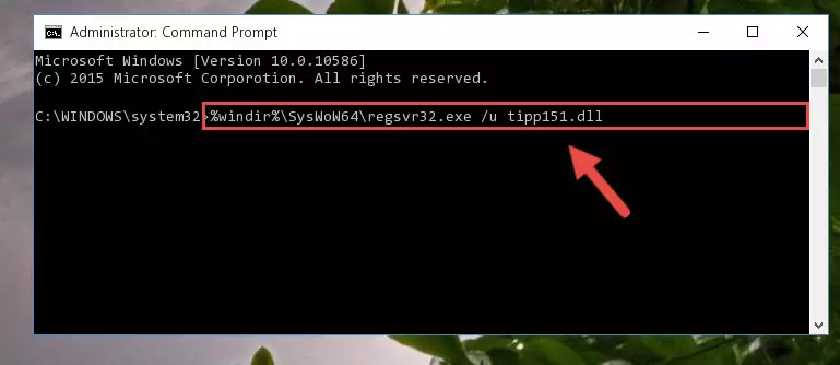 Creating a clean registry for the Tipp151.dll file (for 64 Bit)