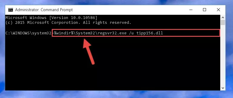 Extracting the Tipp156.dll file from the .zip file