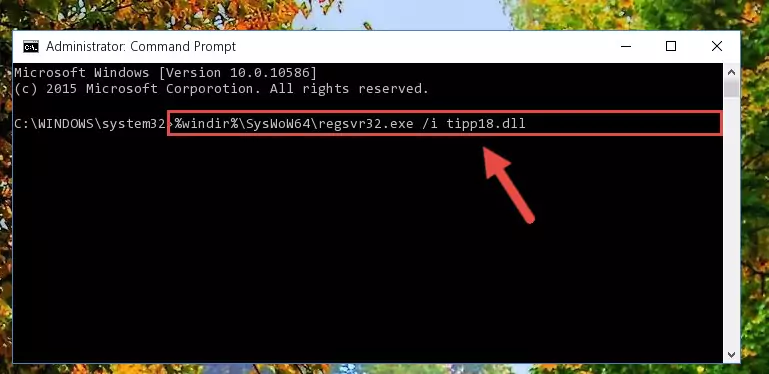Uninstalling the Tipp18.dll library's broken registry from the Registry Editor (for 64 Bit)