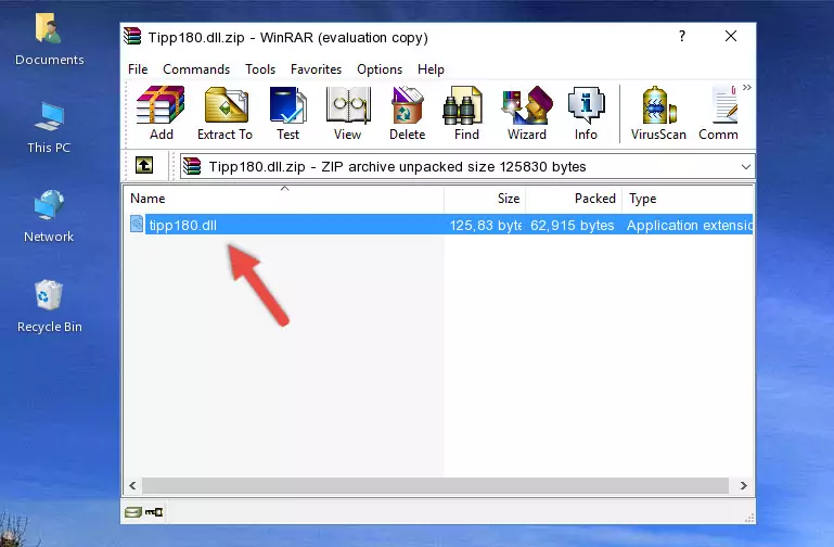 Copying the Tipp180.dll file into the software's file folder