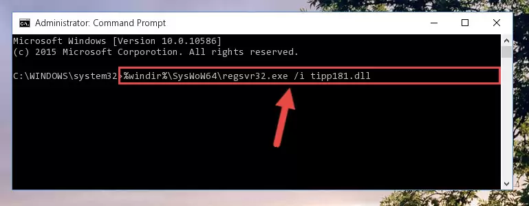 Uninstalling the broken registry of the Tipp181.dll file from the Windows Registry Editor (for 64 Bit)