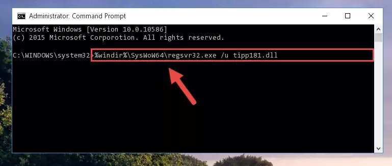 Creating a clean registry for the Tipp181.dll file (for 64 Bit)