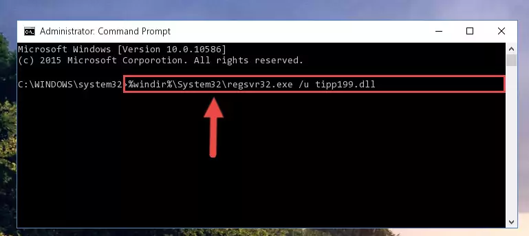 Extracting the Tipp199.dll library from the .zip file