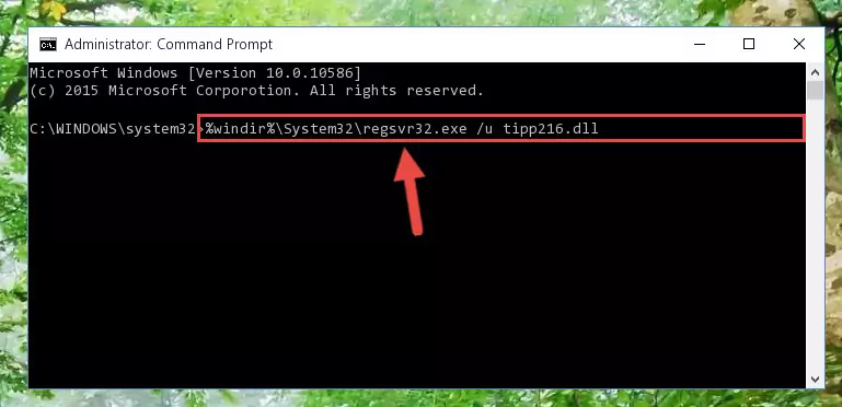 Creating a new registry for the Tipp216.dll library in the Windows Registry Editor