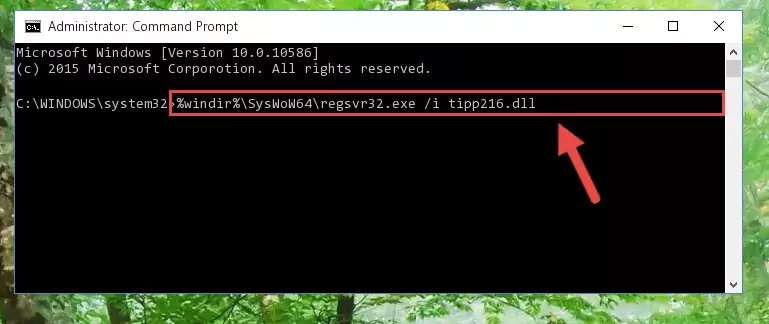 Uninstalling the Tipp216.dll library's broken registry from the Registry Editor (for 64 Bit)