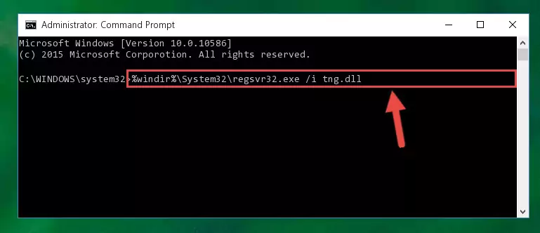 Deleting the Tng.dll file's problematic registry in the Windows Registry Editor