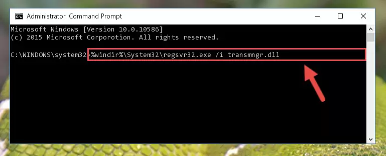 Creating a clean registry for the Transmngr.dll file (for 64 Bit)