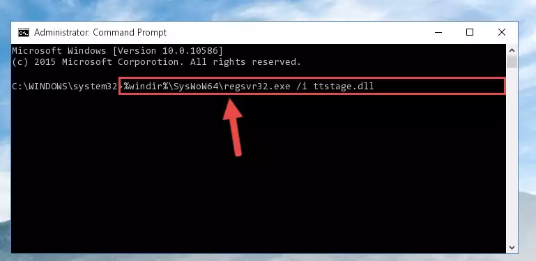 Uninstalling the Ttstage.dll library's problematic registry from Regedit (for 64 Bit)