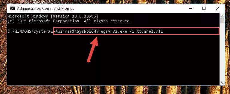 Uninstalling the Ttunnel.dll file's broken registry from the Registry Editor (for 64 Bit)