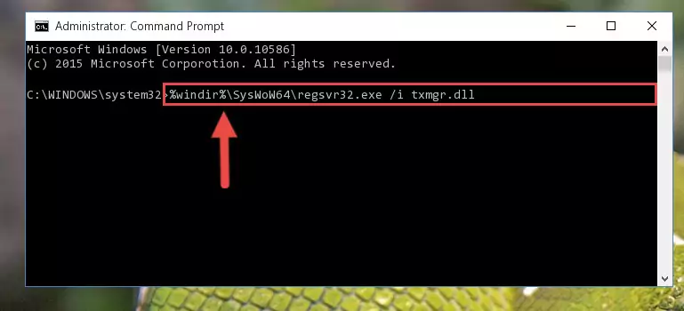 Uninstalling the broken registry of the Txmgr.dll file from the Windows Registry Editor (for 64 Bit)