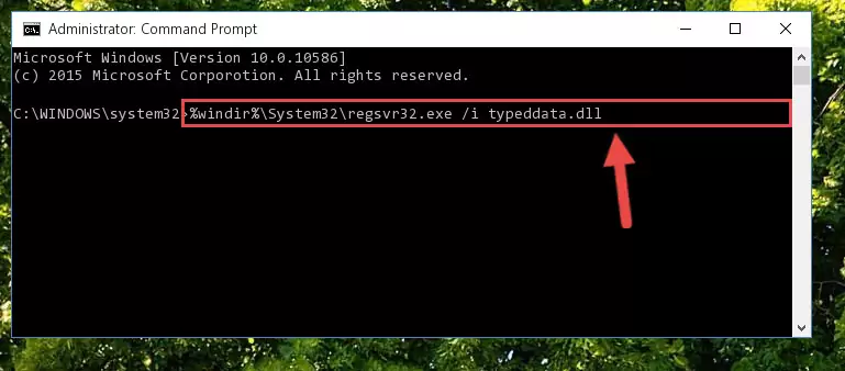 Deleting the damaged registry of the Typeddata.dll