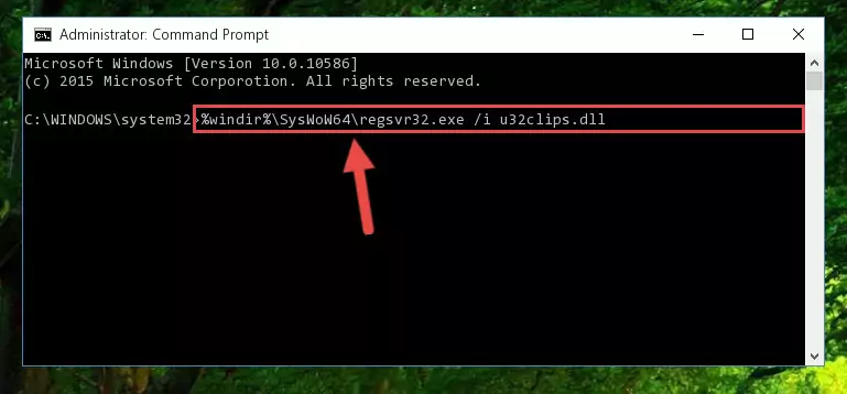 Uninstalling the U32clips.dll library's problematic registry from Regedit (for 64 Bit)