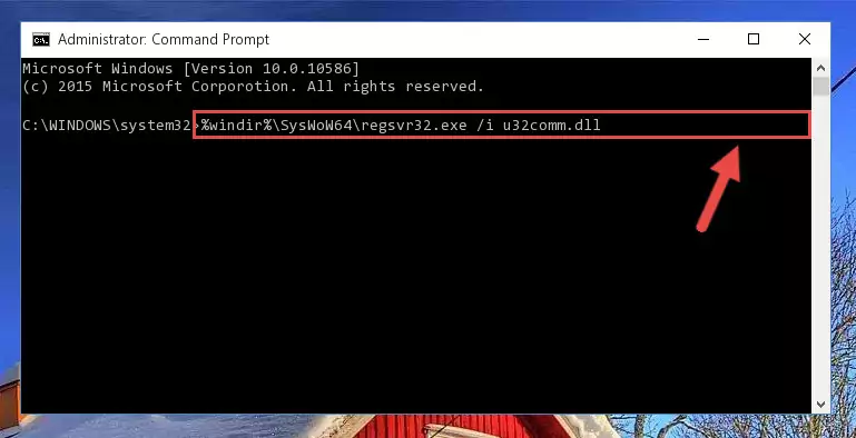 Uninstalling the broken registry of the U32comm.dll library from the Windows Registry Editor (for 64 Bit)