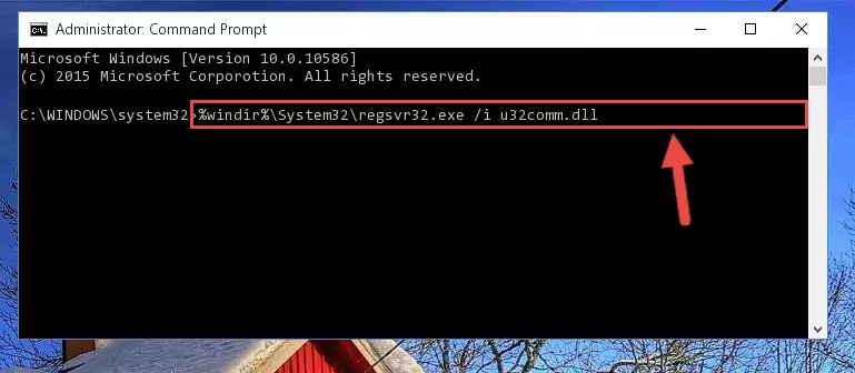 Uninstalling the U32comm.dll library from the system registry