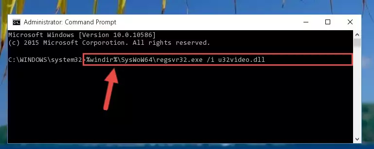 Uninstalling the U32video.dll file's problematic registry from Regedit (for 64 Bit)