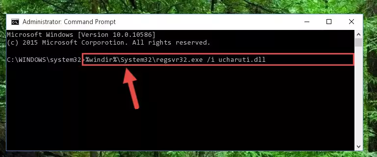 Uninstalling the Ucharuti.dll file from the system registry