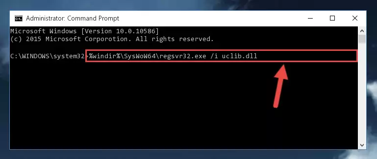 Deleting the damaged registry of the Uclib.dll