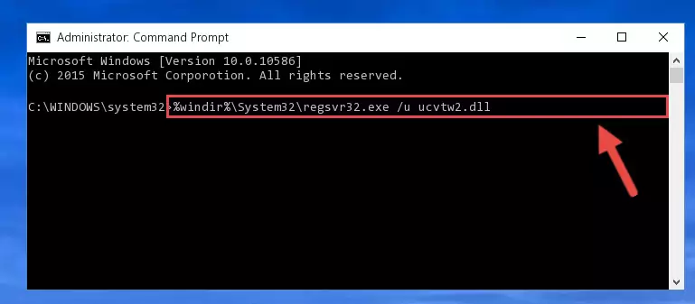Extracting the Ucvtw2.dll file