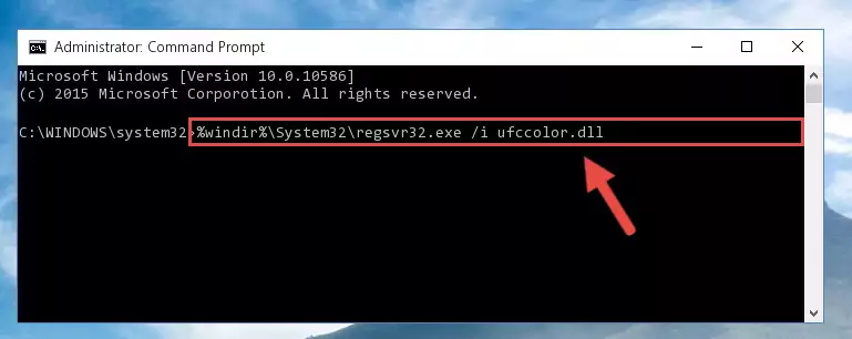 Deleting the damaged registry of the Ufccolor.dll