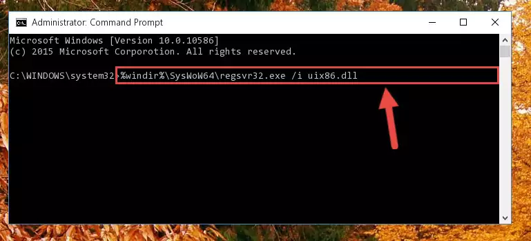 Uninstalling the Uix86.dll file's problematic registry from Regedit (for 64 Bit)