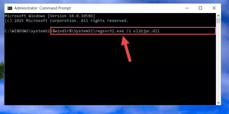 Deleting the Ulibjpc.dll file's problematic registry in the Windows Registry Editor