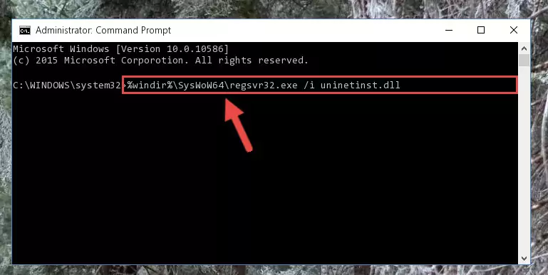 Uninstalling the Uninetinst.dll file's problematic registry from Regedit (for 64 Bit)