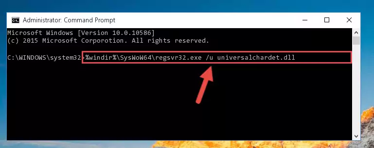 Creating a new registry for the Universalchardet.dll file
